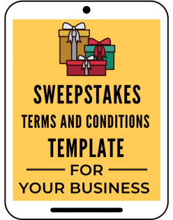 Sweepstakes Terms & Conditions Template A Self Guru